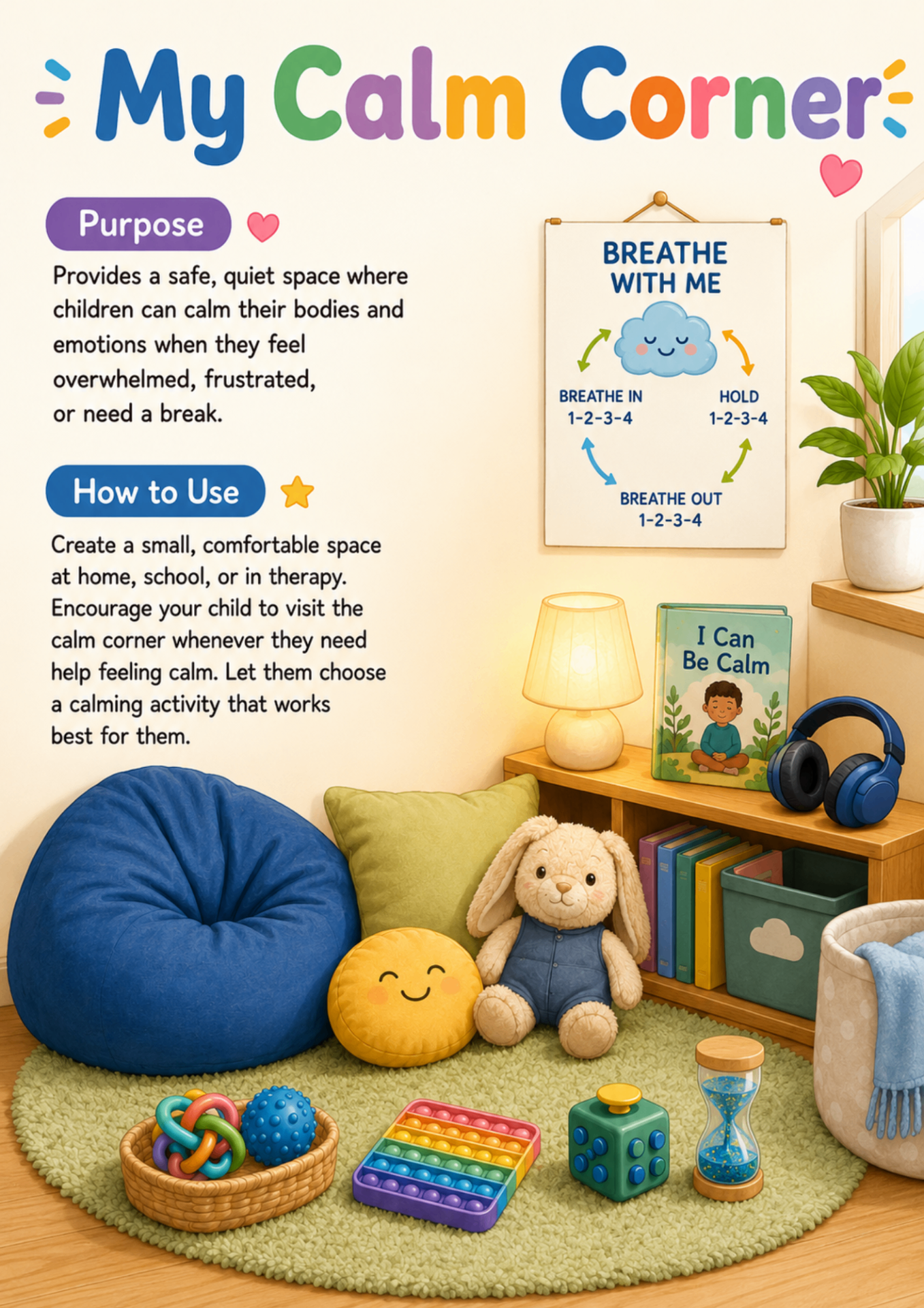My Calm Corner β preview from the Bonus Printable Toolkit