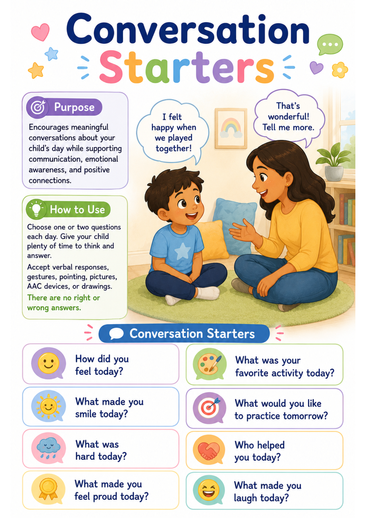 Conversation Starters β preview from the Bonus Printable Toolkit
