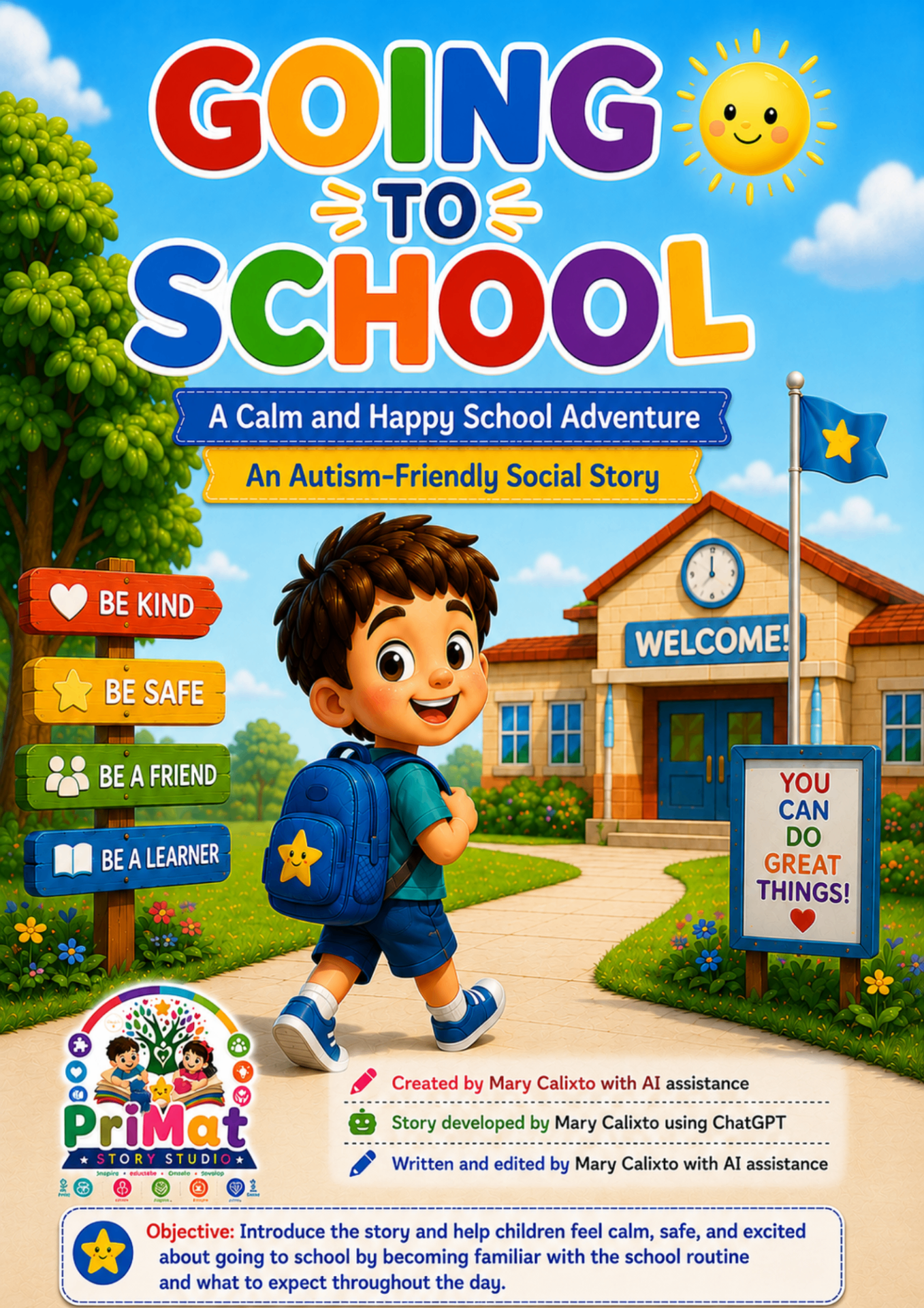 Complete Social Story (40+ Pages) β preview from the Main Learning Toolkit