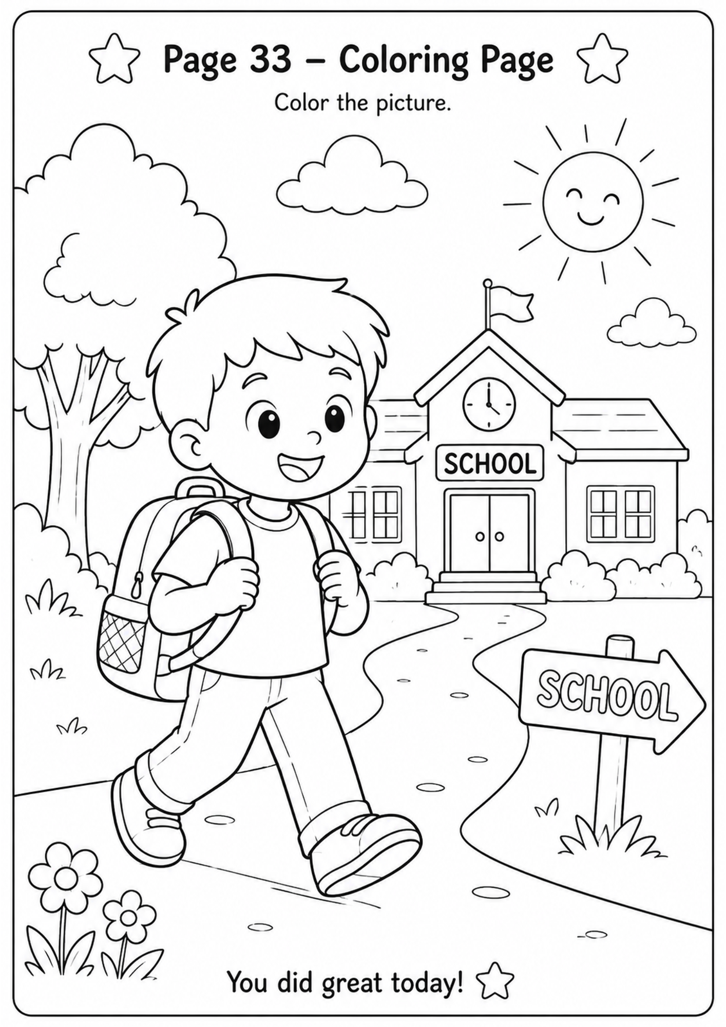 Coloring Page β preview from the Main Learning Toolkit