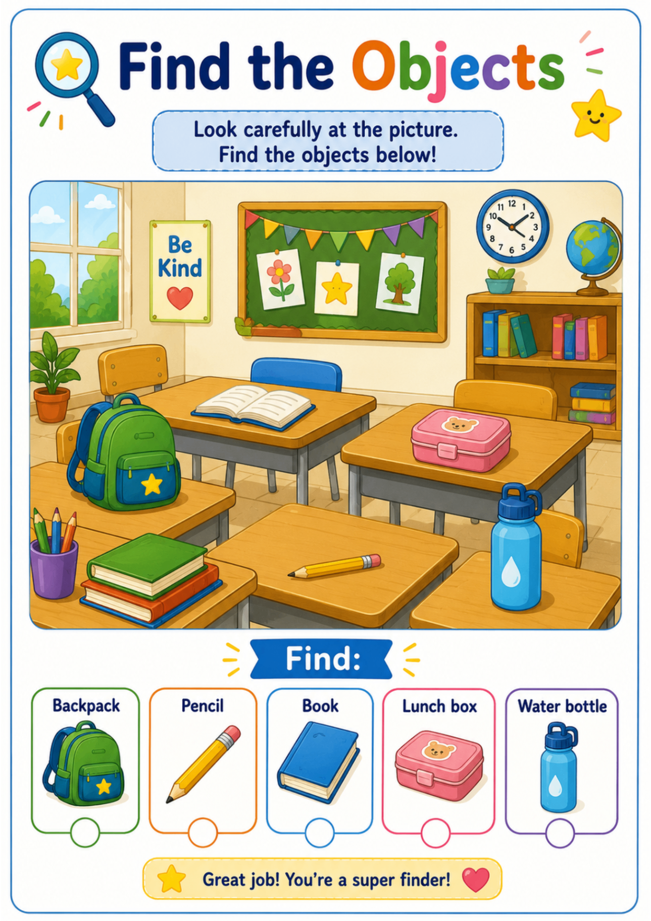 Find the Objects β preview from the Main Learning Toolkit